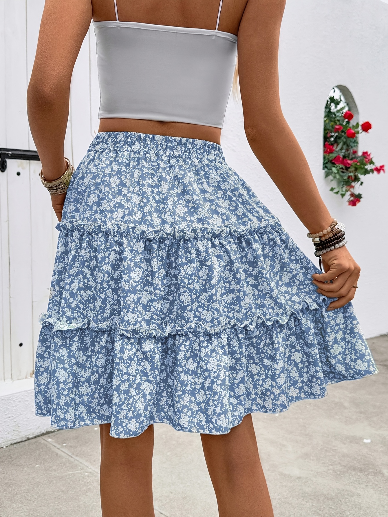 floral print mini skirt | temu Temu Canada