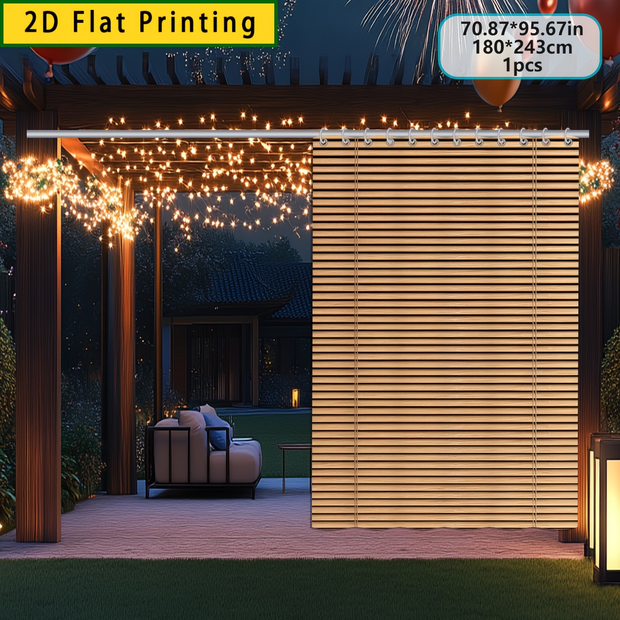 1pc 2pcs natural bamboo weave curtains suitable for indoor outdoor use semi sheer window panels with hooks machine washable bamboo texture panels for patio garden camping rustic modern decor no 2d flat