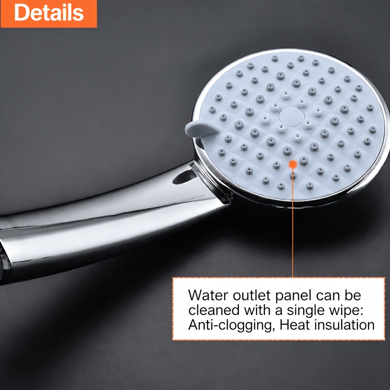 High-Pressure Handheld Shower Head Kit with 5 Modes and Flexible Hose
