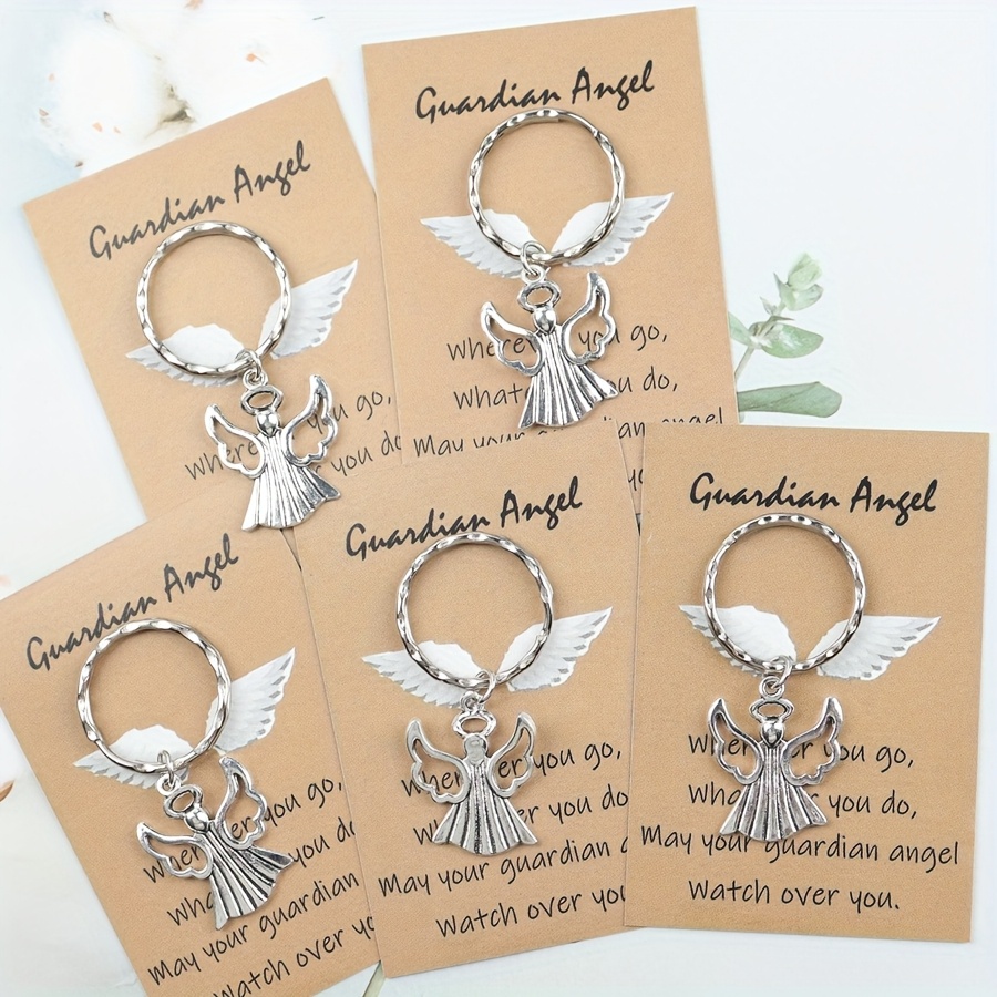 5pcs, Guardian Keychain, Perfect Keychain Gift For Lovers, Fashion Keychain Gift