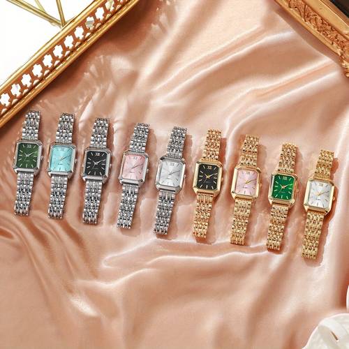 womens gift watch classic roman dial elegant easy quartz wristwatch 1pc set watch box not included