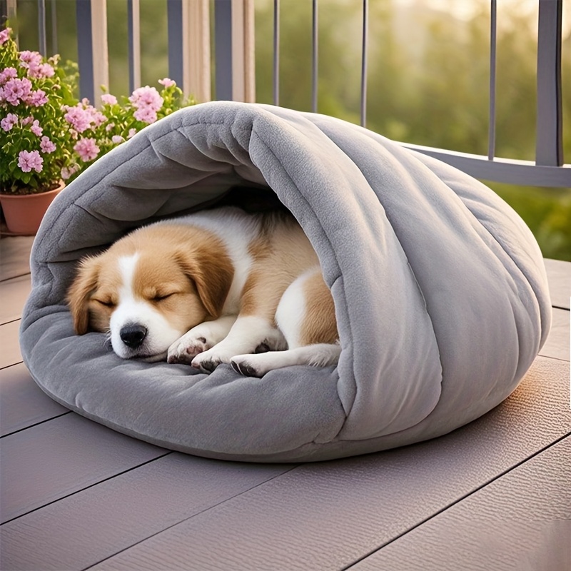 cozy pet bed for small dogs cats no   soft warm indoor dog house with durable fabric   use for small breeds   winter year round   Product details 3