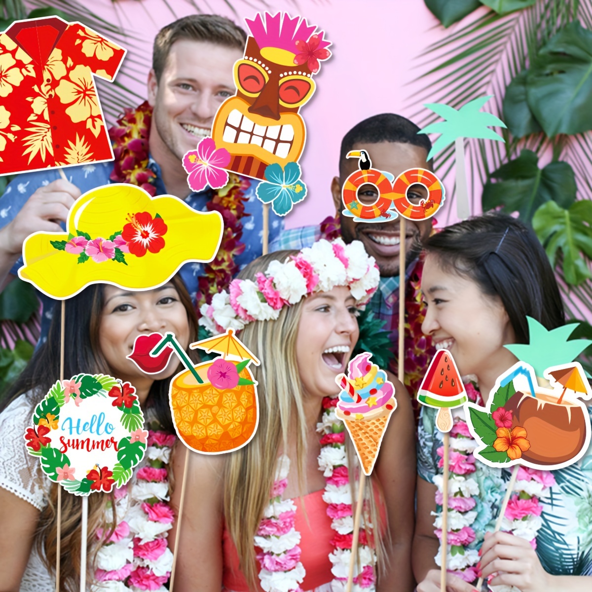 Beach photo booth props discount
