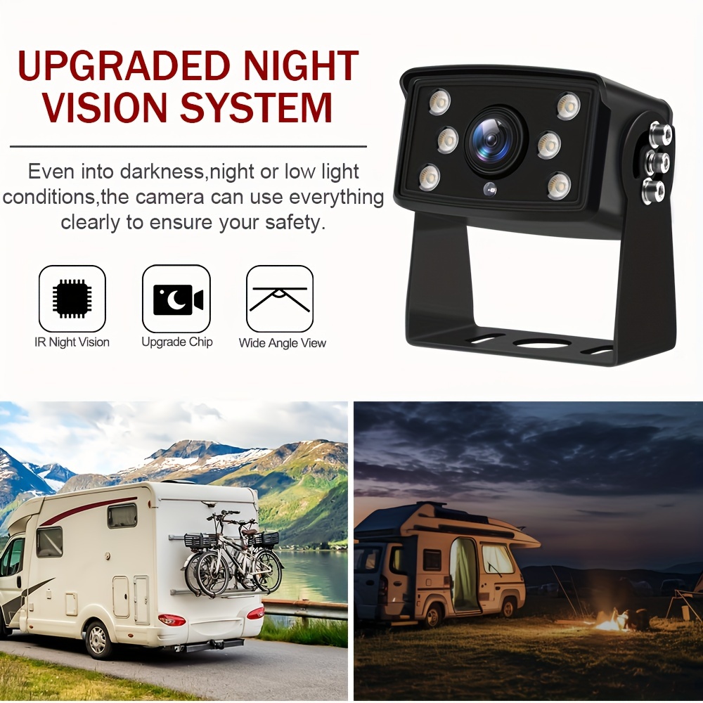 ahd 1080p monitor backup camera system night vision dual Temu