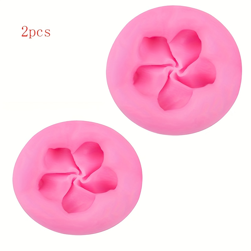 Image of 2pcs Floral Silicone Resin Mold Multifunction Diy Mold Is Perfect For Making Candles, Epoxy Resin, , Clay And Gypsum Decoration Molds Are Suitable For Halloween, Christmas, Holiday Decorations