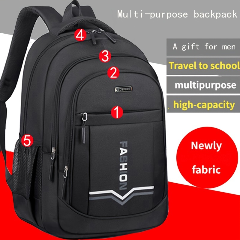 

Large Capacity Backpack Women's Commuter Computer Backpack Business College Student Satchel Travel Satchel [zipper Random]