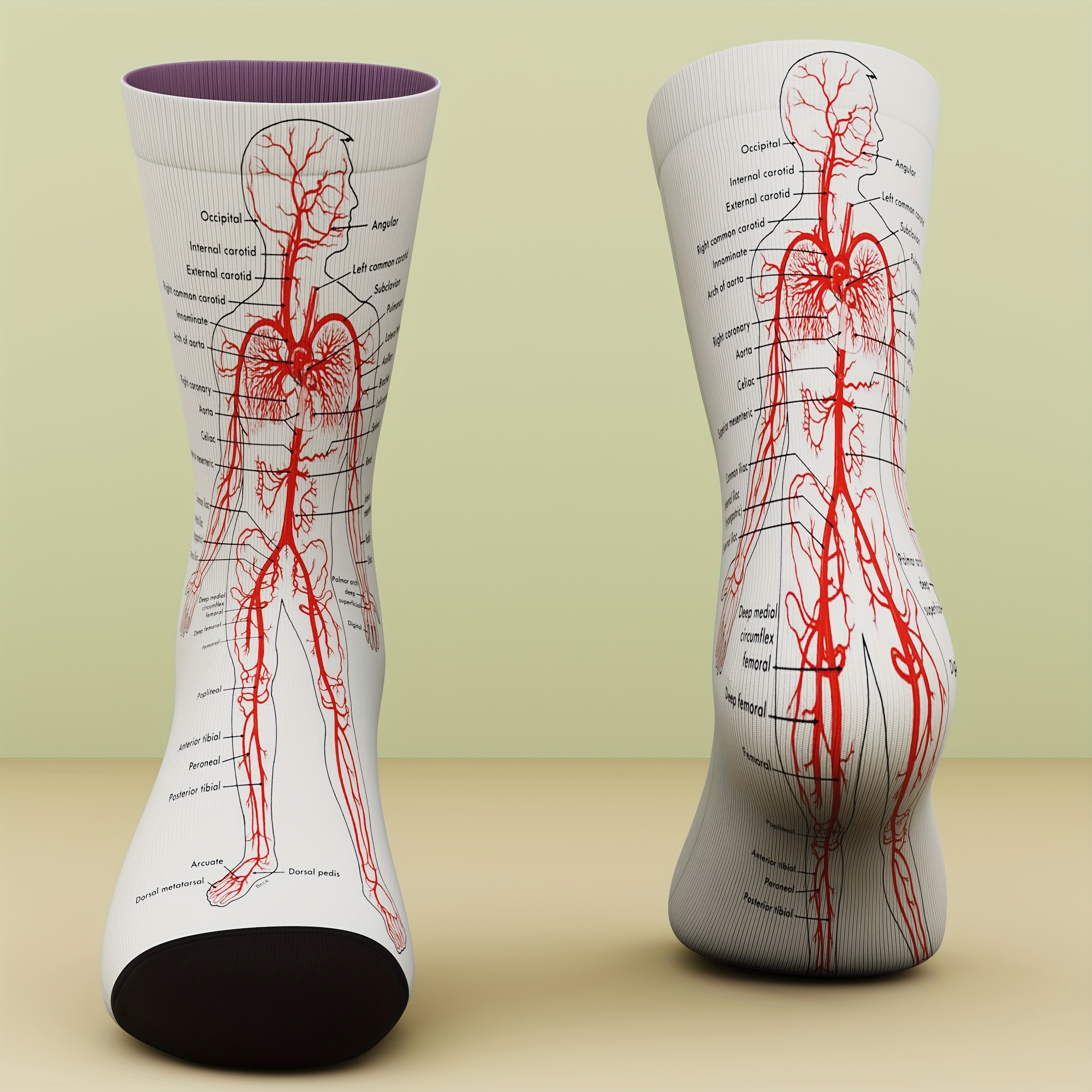 TEMU 1-pair Men' Novelty Socks With 3d - Funny & Quirky Patterns - Breathable For Sports & Daily Wear Suitable For Men - Unique Gift (comfortable)