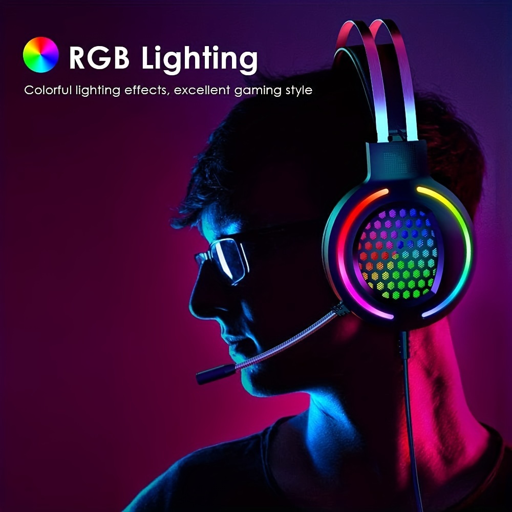 Wired Gaming Keyboard Mouse Combo Gaming Mouse Pad Headset 1 Temu