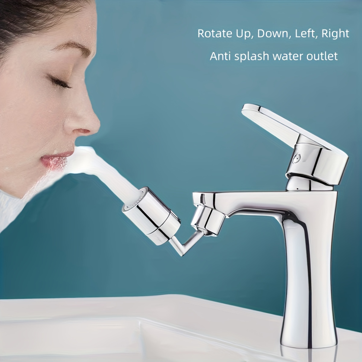 1pc 720 rotating kitchen bathroom faucet splash proof water saving with enhanced mouthwash wash bubbler kitchen faucets for sinks with sprayer kitchen faucet sprayer attachment details 1