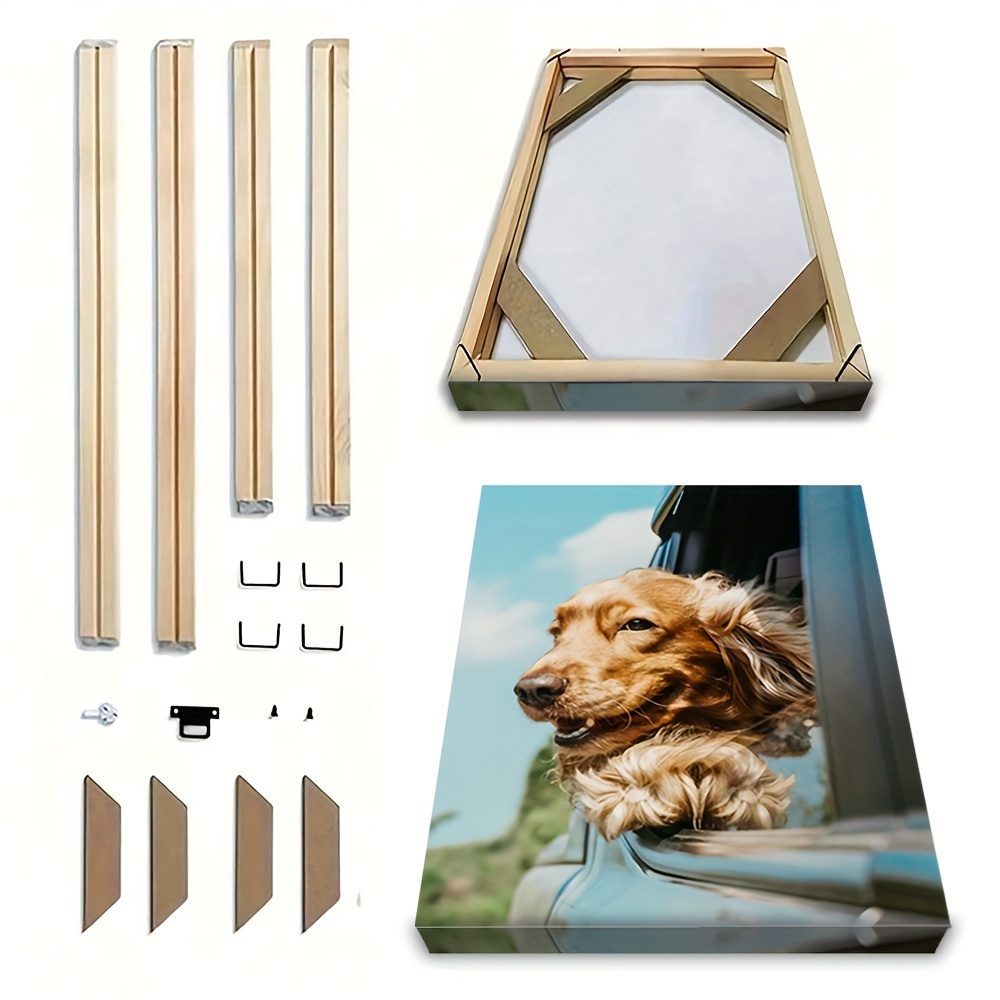 1 conjunto     tema vertical oblong   moldura de madeira kit -   de   barras de estiramento, kits de moldura de óleo para pinturas a óleo,  , pôsteres - tamanhos de 12x16 polegadas, 16x20, 16x24 polegadas, decoração de parede de moldura 0