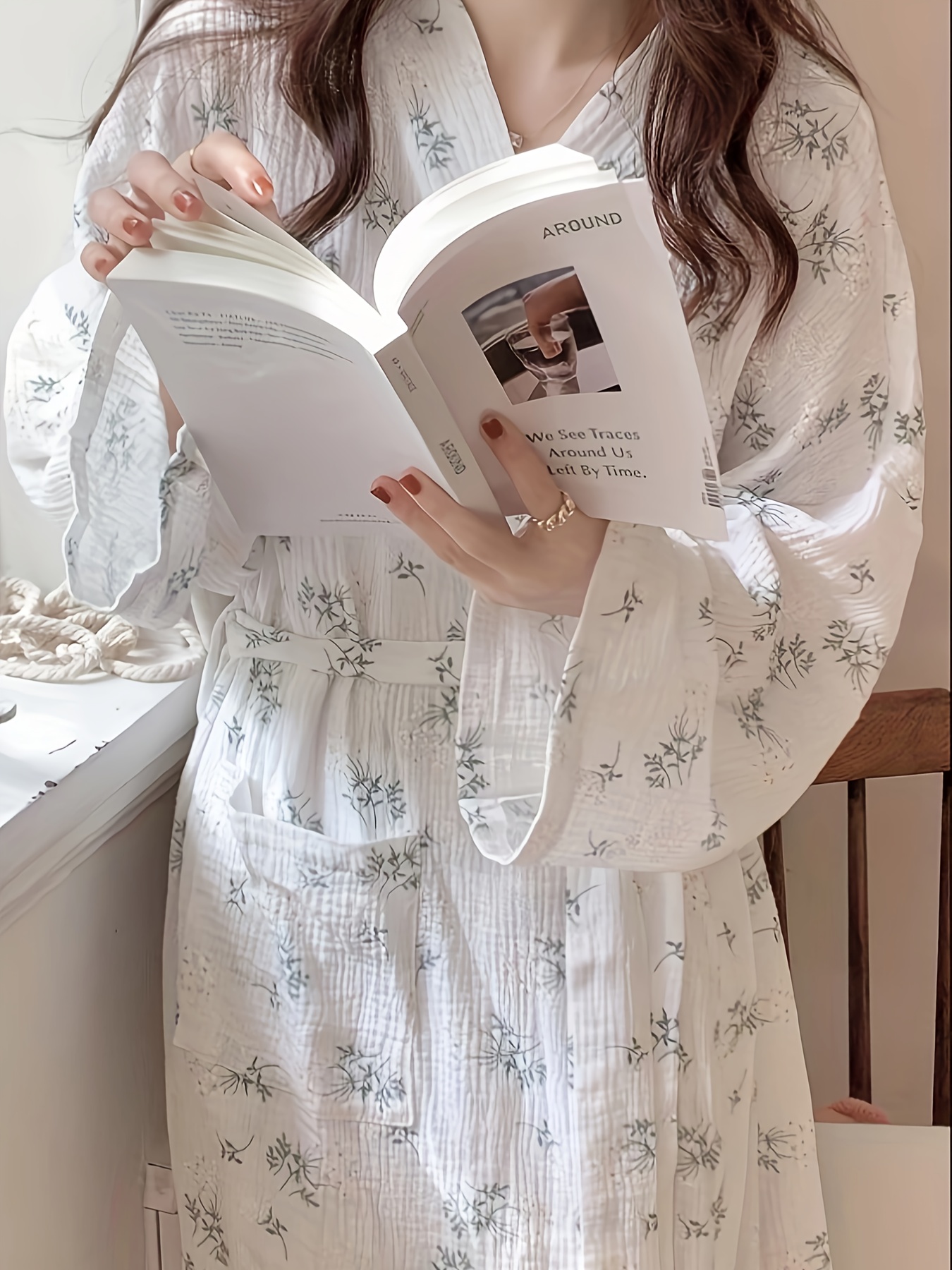summer dressing gown sold on Temu Republic of Korea