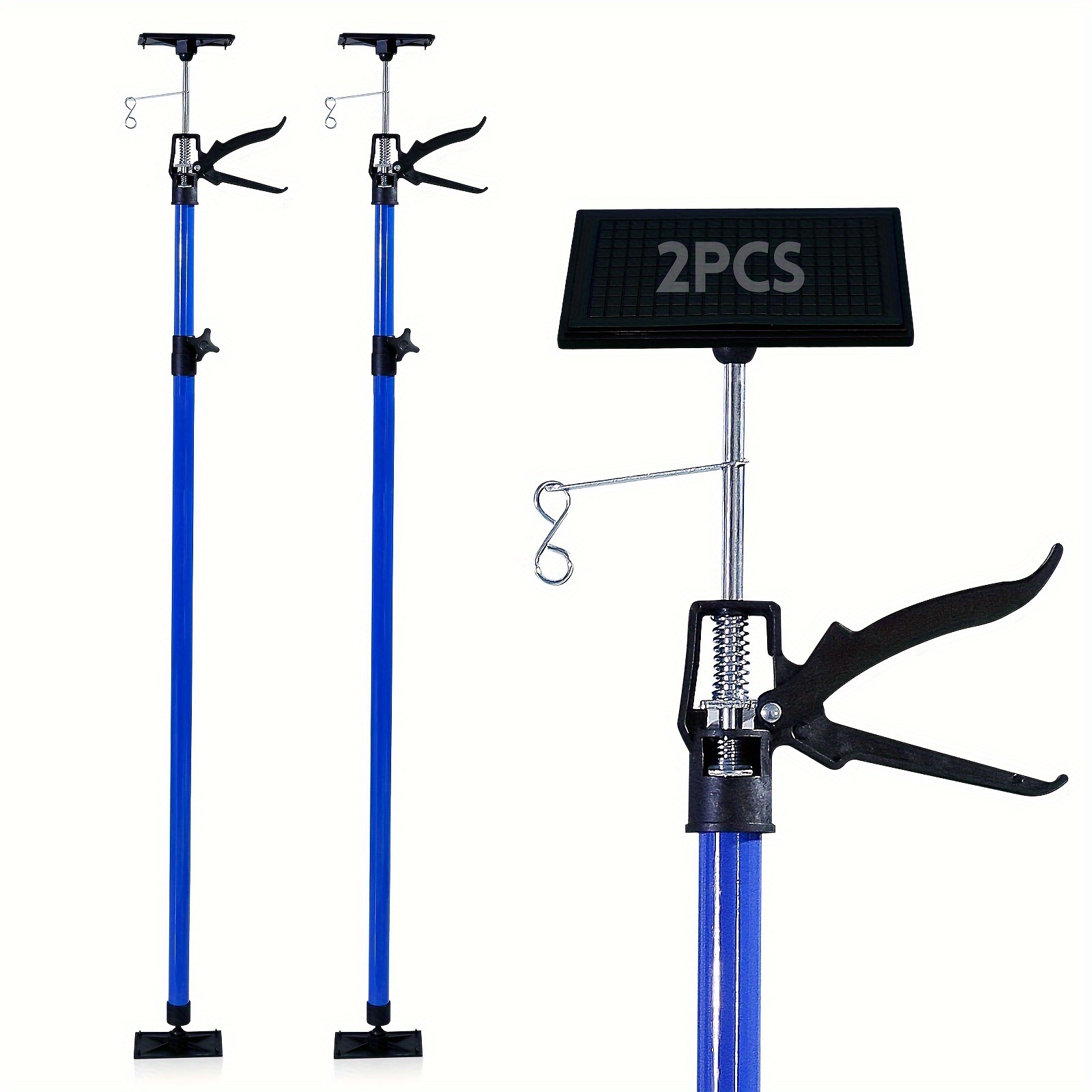 

2 Pcs. Ceiling Support Mounting Support One-handed Support Telescopic Support 115-290 Cm Adjustable Length Loadable Up To 30 Kg