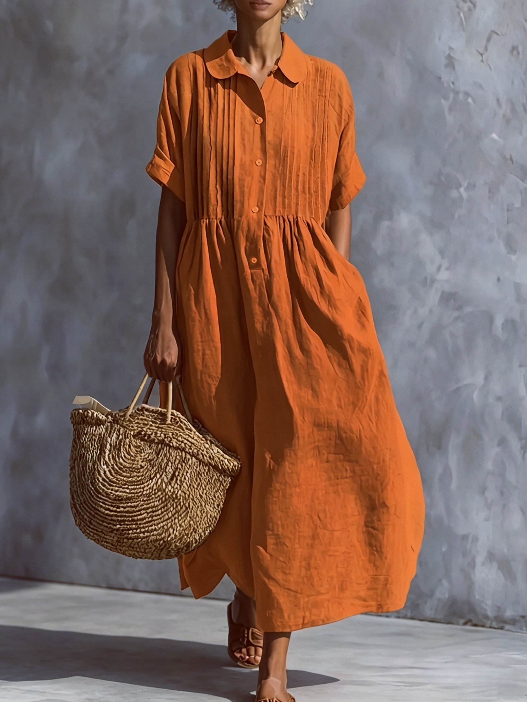loose fitting ladies dresses sold on Temu United States formal loose dress
