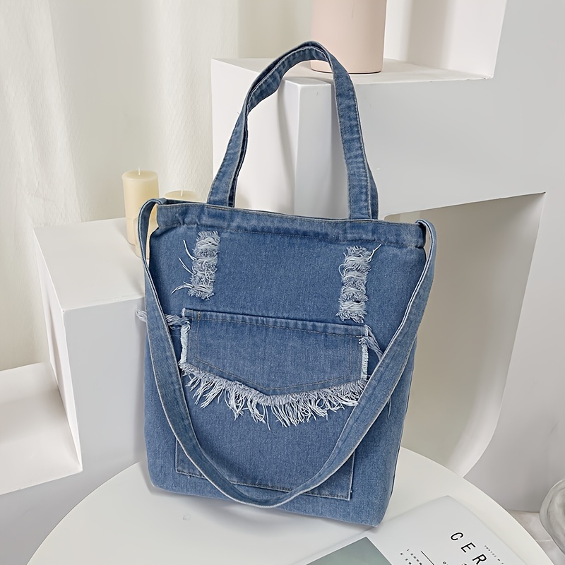 

Versatile Denim Single-shoulder Bag, Fashionable Slant Cross Bag, Simple And Stylish Design