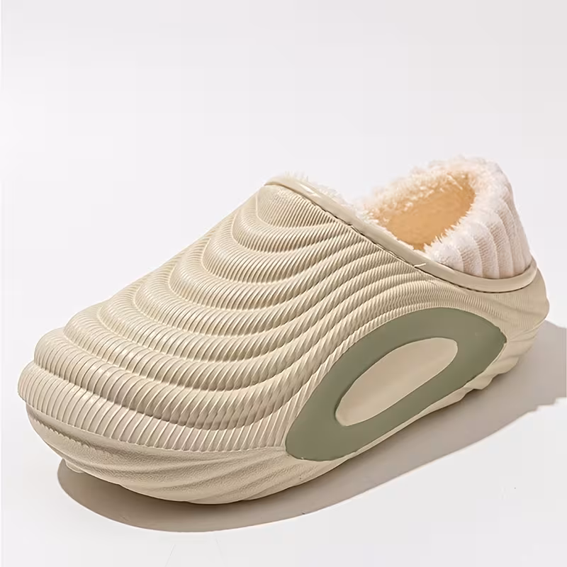 fleece lined for men women warm winter slippers cozy house shoes fuzzy slippers indoor outdoor shoes lined with lightweight eva sole for home garden and casual wear wide fit shoes Product details 4