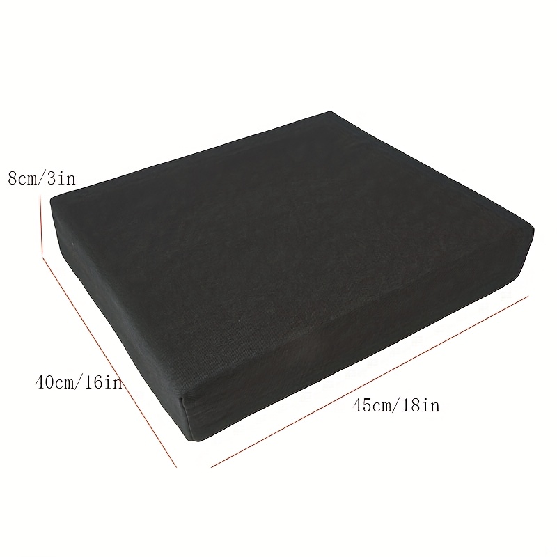 Seat And Chair Cushion For Office Chairs, Wheelchairs, Scooters, Kitchen Chairs Or Car Seats, For Support And Height While Reducing Stress On Back, Tailbone Or Sciatica