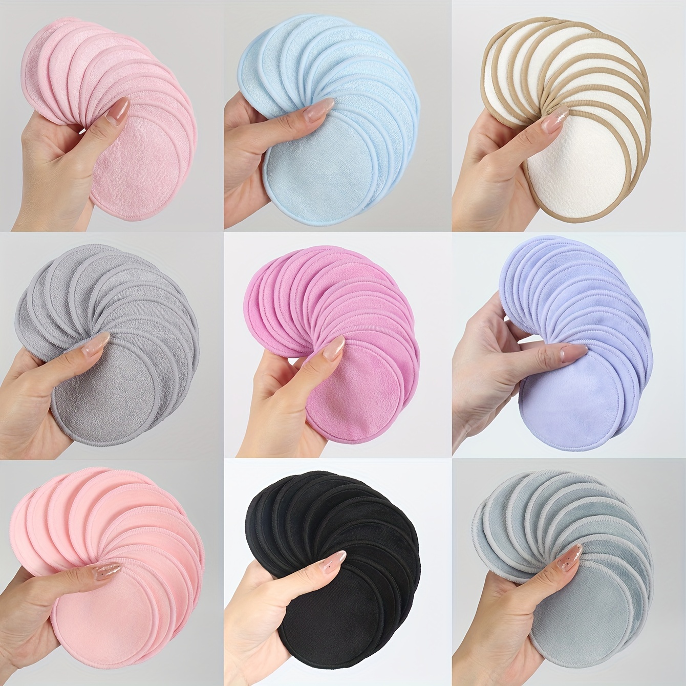 

5/10/20pcs Reusable Remover , Facial Sponges , Unscented