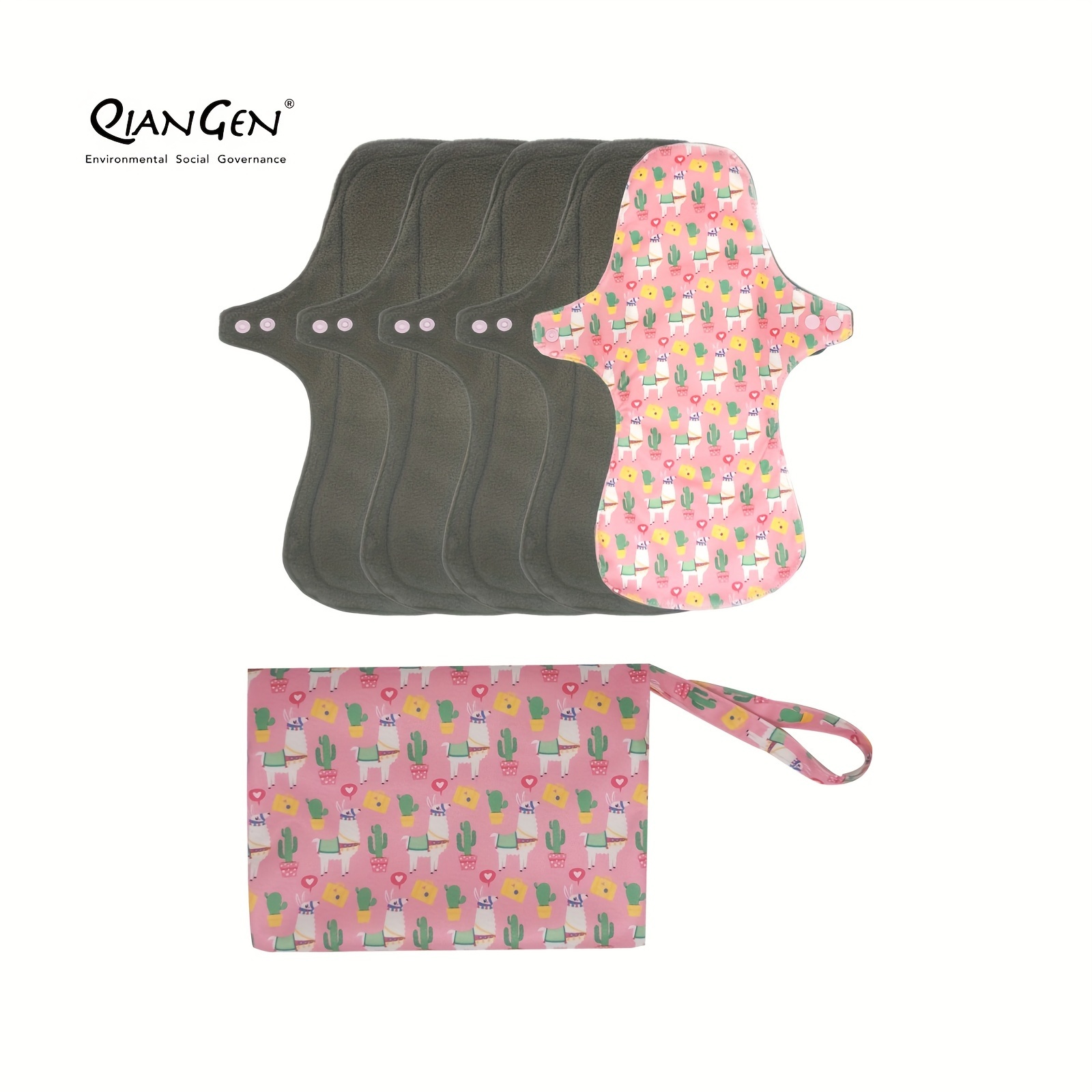 Reusable Bamboo Charcoal Cloth Pads Washable Reusable - Temu Canada