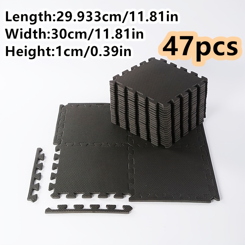 TEMU Set di quarantasette pezzi di in schiuma con texture a croce da 30 cm/30 cm/1 cm, materiale , giunti liberi, pavimentazione creativa, per uso ,