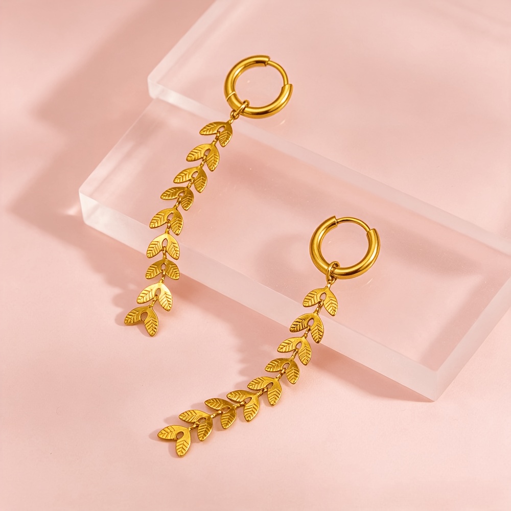 Gentle and Elegant Tassel Drop Long Ear Cuffs, Gift for Her