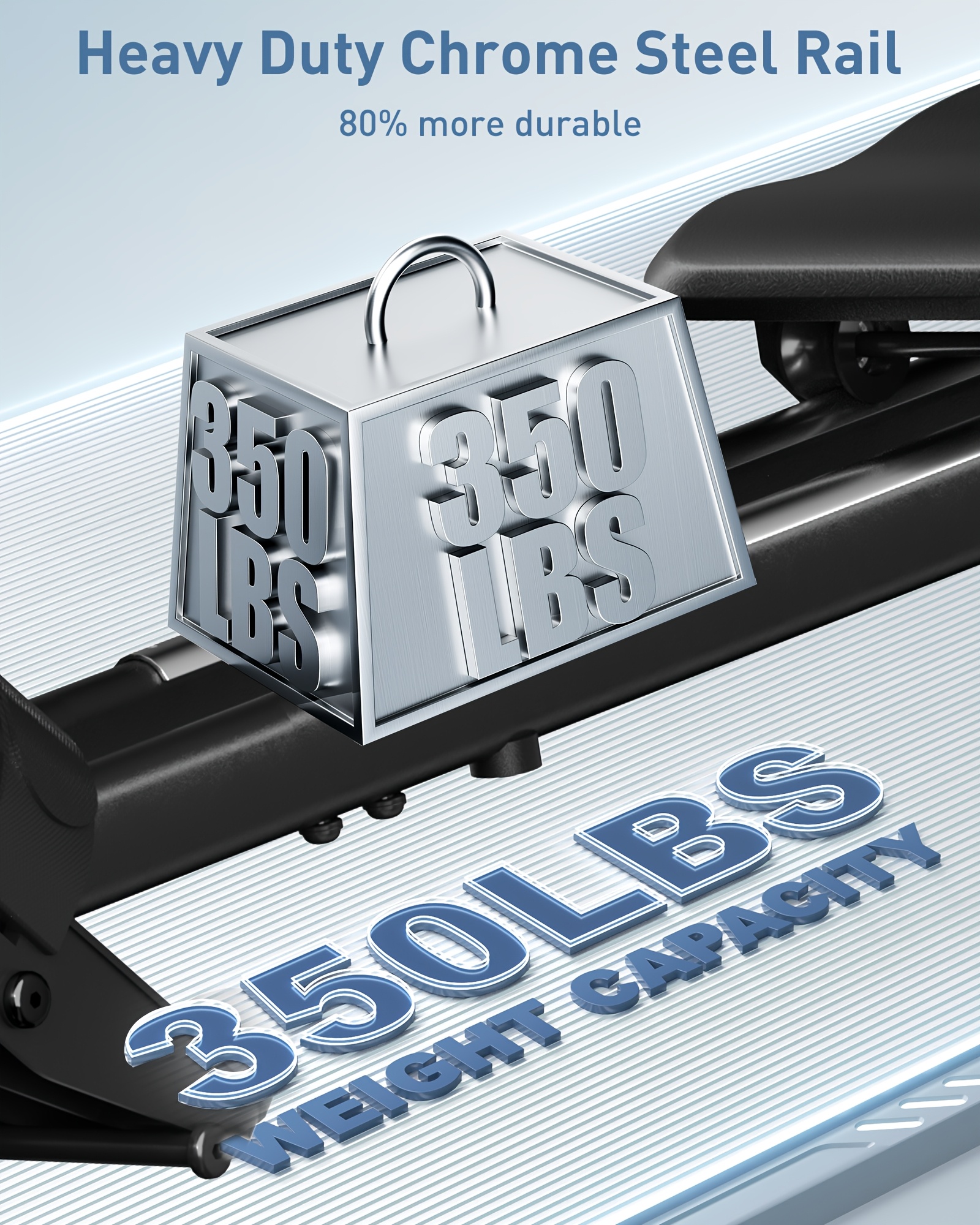 [Hartwares Magnetic Rower] Hartwares 66Lbs Magnetic Rowing Machine - 16 Levels Quiet Resistance, 350Lb Capacity, Body Shaping Machine for Home