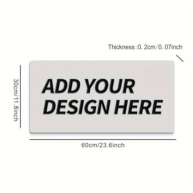 TEMU Diy Mousepad Personal Customize Your Big Gaming Mousepad Desktop Pad Non-slip Rubber Base Edge Gaming Mousepad Desktop, Pc Accessories, Gaming,