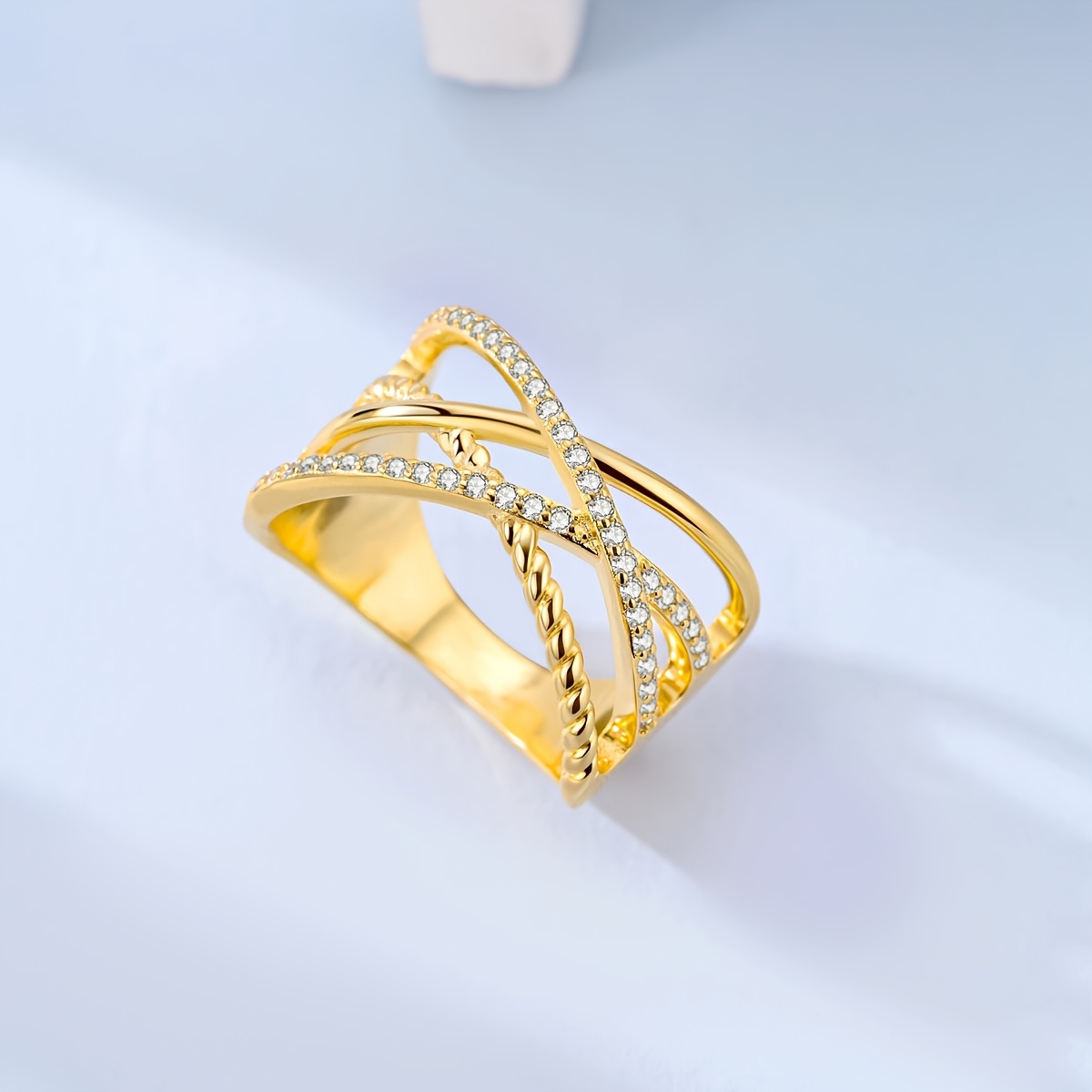 Women's Silvery Color Wrap Ring, Elegant Design for Gifting