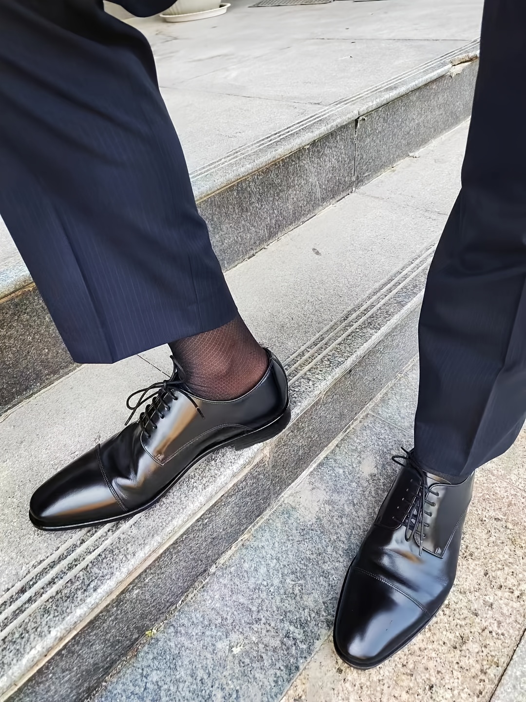 Men's Suit Socks in A Double PC, Featuring Diamond Patterns. Business Socks for Men, Exclusively Available Online, Crafted with Imported Techniques