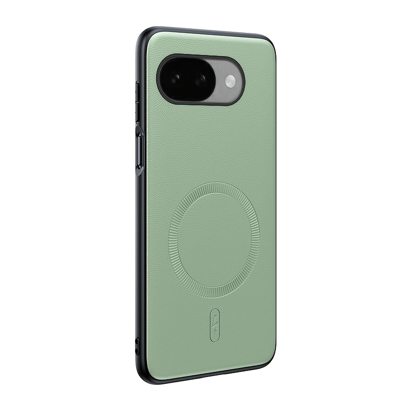 TEMU Phone Case - Suitable For Google Pixel 10/pixel /pixel Xl/pixel 10a/phone Case, Plain Faux Leather Pattern Magnetic Suction New, -value Design,