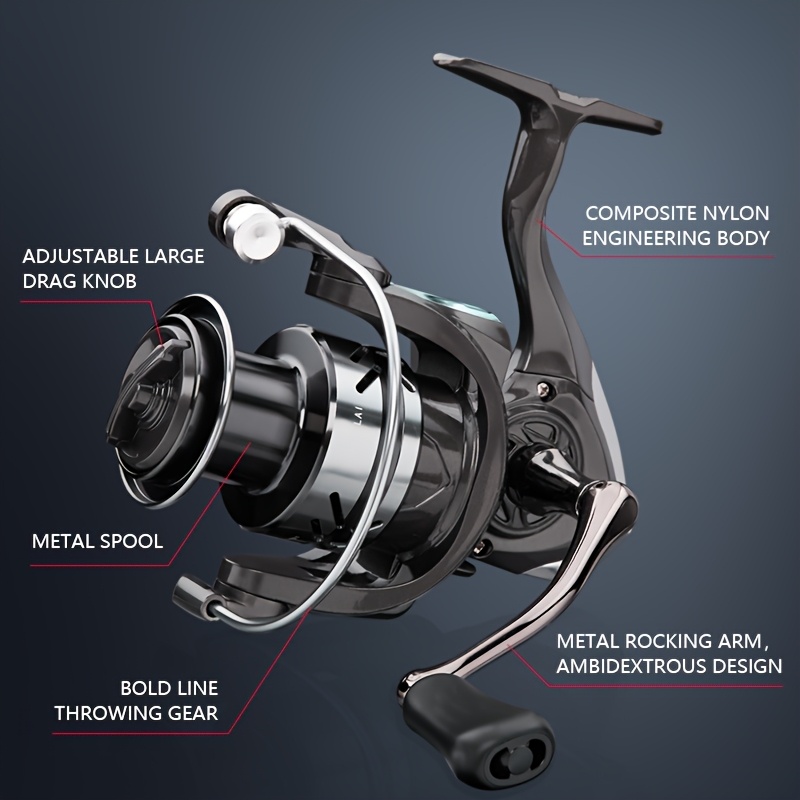 engineering design fishing reel Double Brake 8KG Max Drag 8BB 4000-5000H CNC Aluminum Left/Right Interchangeable Fishing Wheel 5.0:1 SPARF40B8BA Evolution of LT and Real Four Custom Fishing Reels, Gears, and