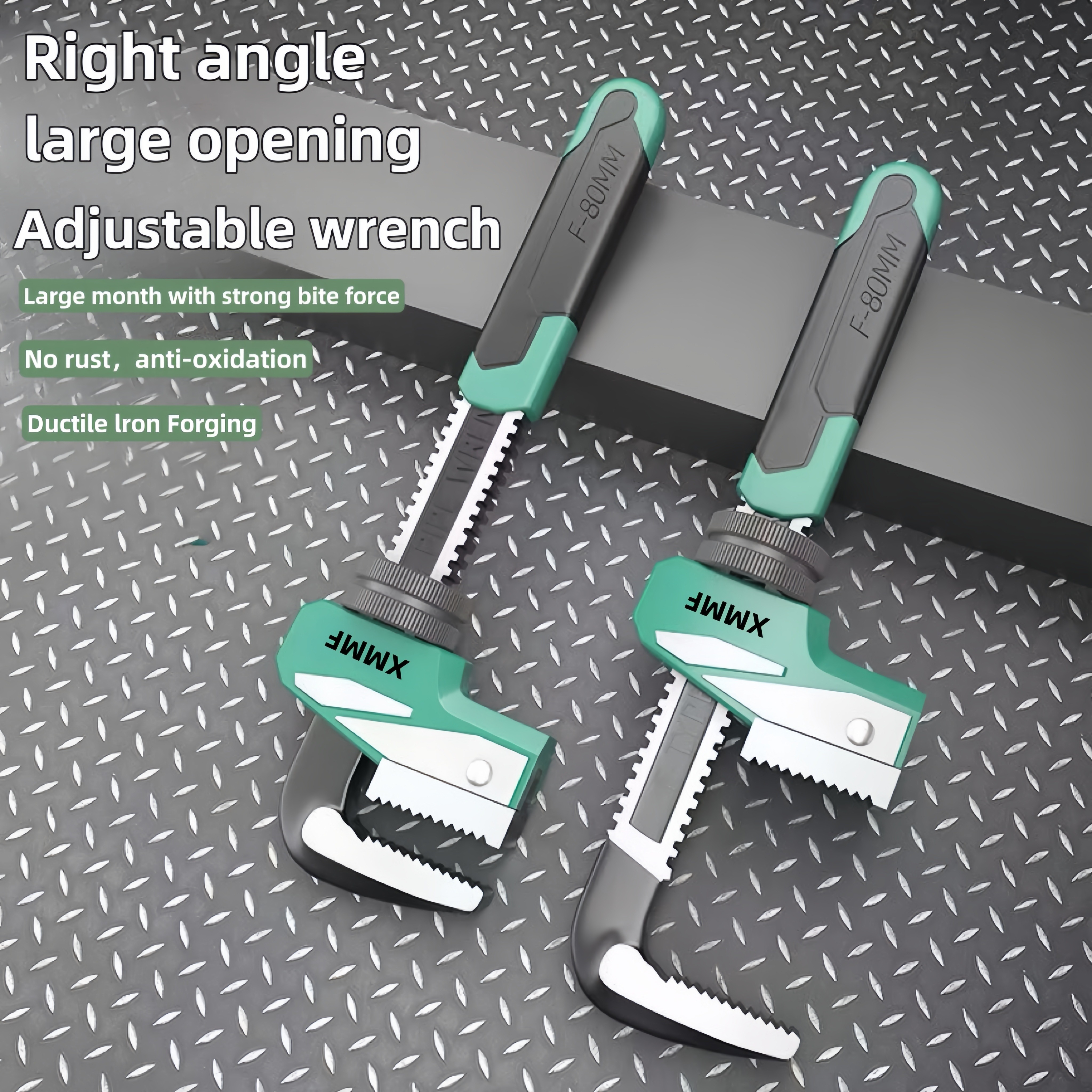 pipe wrench universal   plumbing wrench right angle large opening anti     cast chrome vanadium steel   hardness for   construction Product details 0
