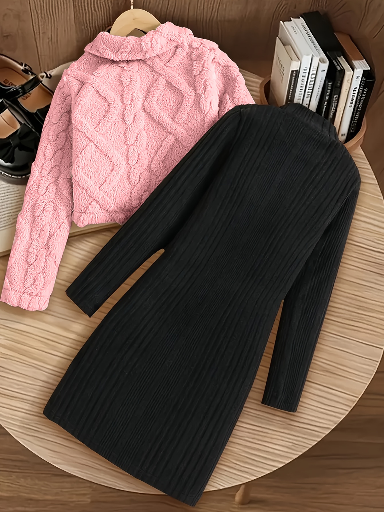 cute winter dresses for teen girls Gubotare Girls Long Sleeve Dress Toddler Girls Elegant Winter Clothes Toddler Teens Cute Fashion Dresses Size 4T 5T(Red,4-5 Years), Girl's