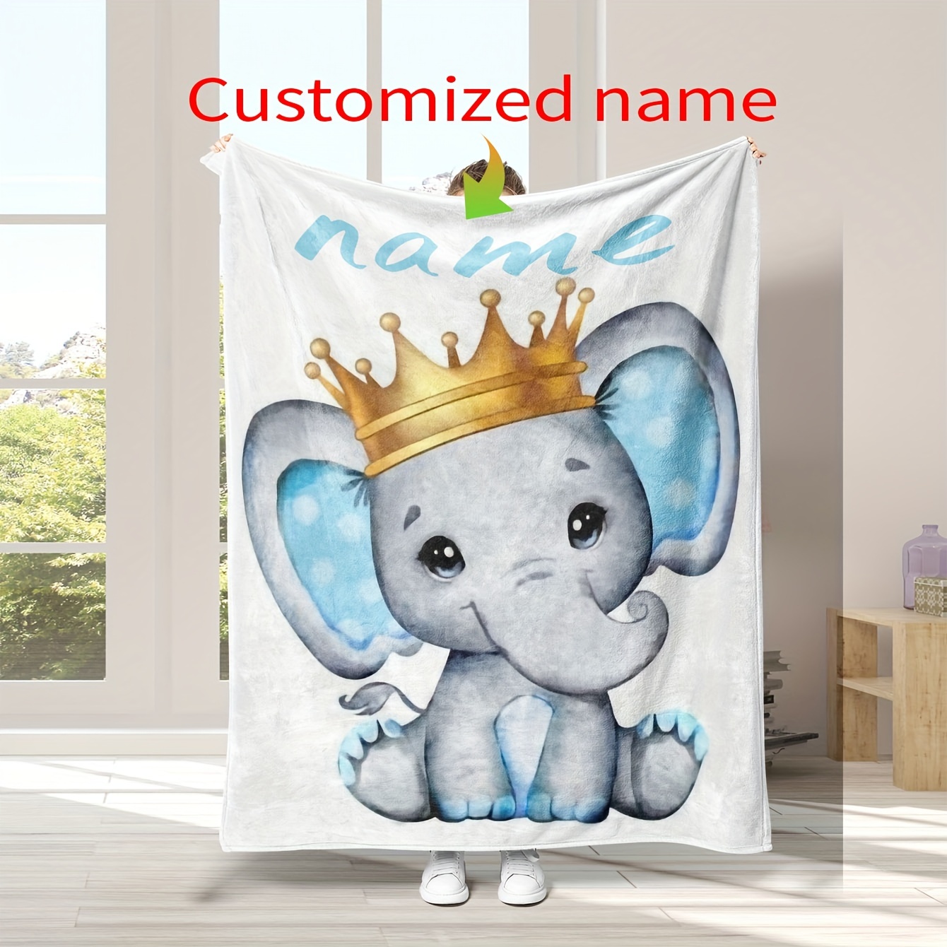 

Personalized Flannel Blanket - Name, For & - For , Bed, - , ,