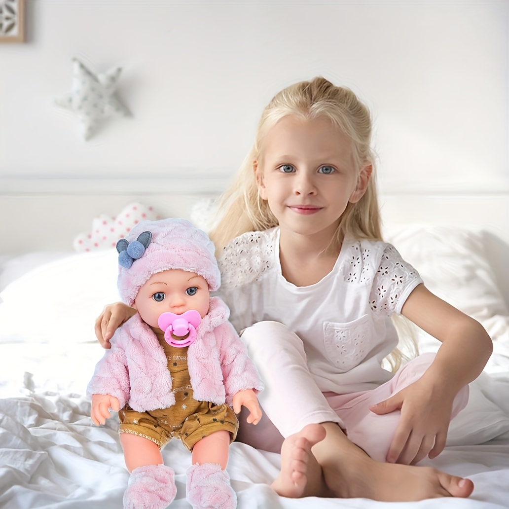 30cm/12inch Reborn Doll with Set Hat Socks Pacifier, Children Toys, Festival Gift