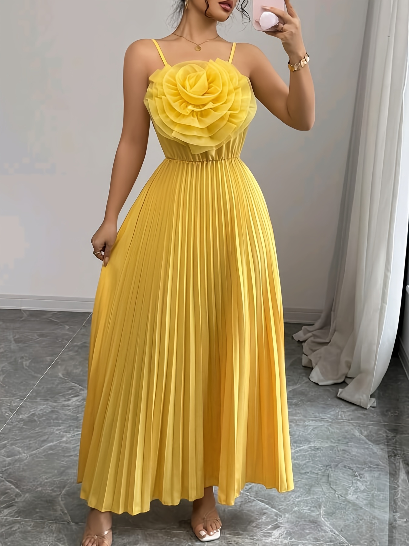 slim fit dress slacks Floral Linen Dress main image 0