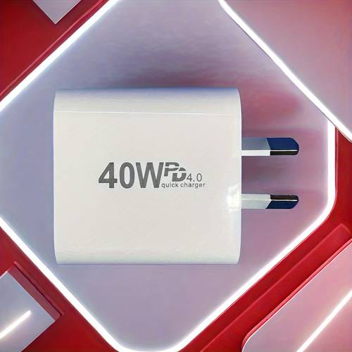 40w dual usb c wall charger pd 20w 20w fast charge power supply adapter for mobile phones watches earphones travel friendly australian plug multi device 110v 220v operating voltage