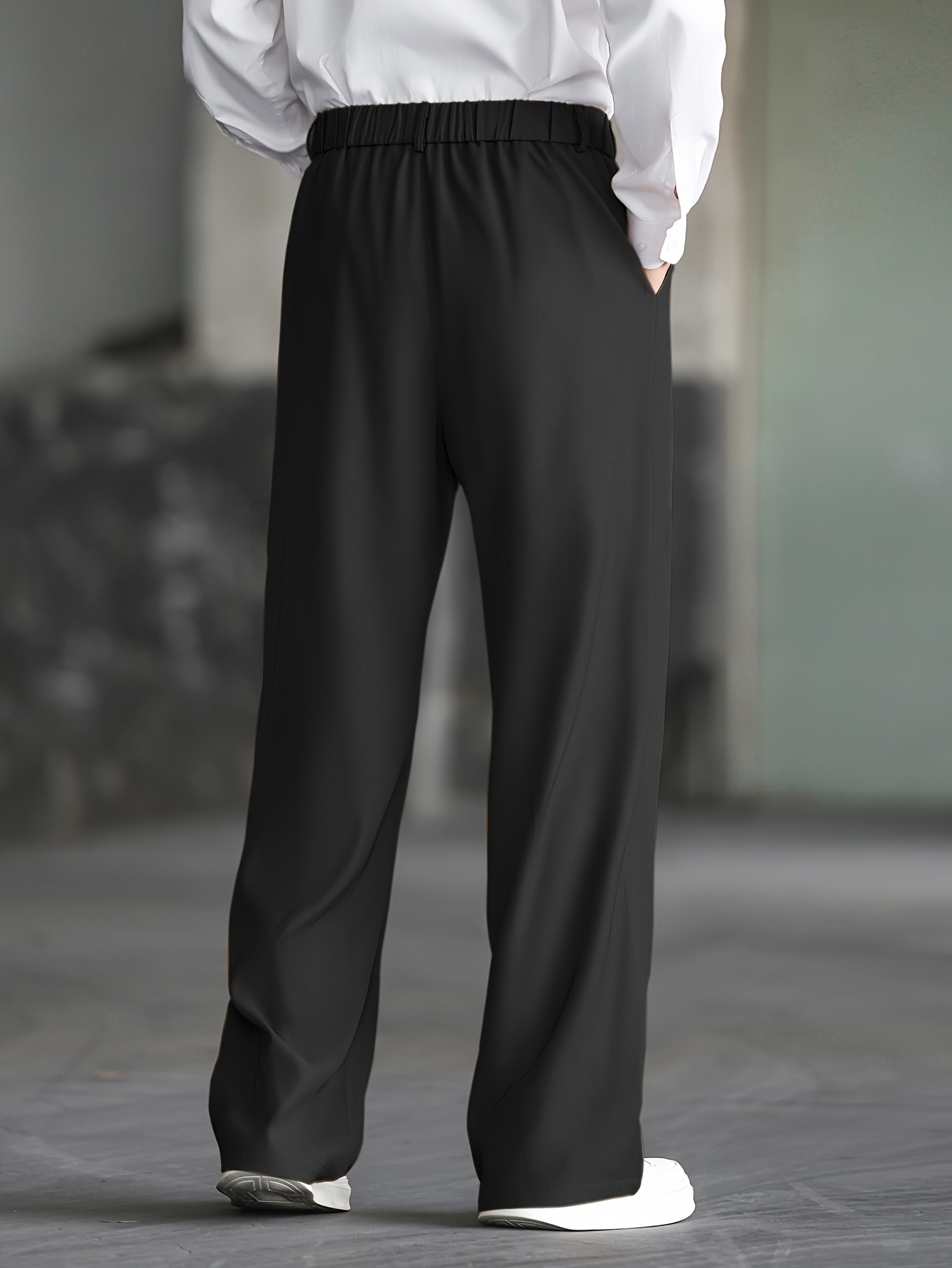 【MODERNIF】Enough semi-wide slacks 8seconds Basic Semi Wide Fit Slacks Black | Wide Pants for