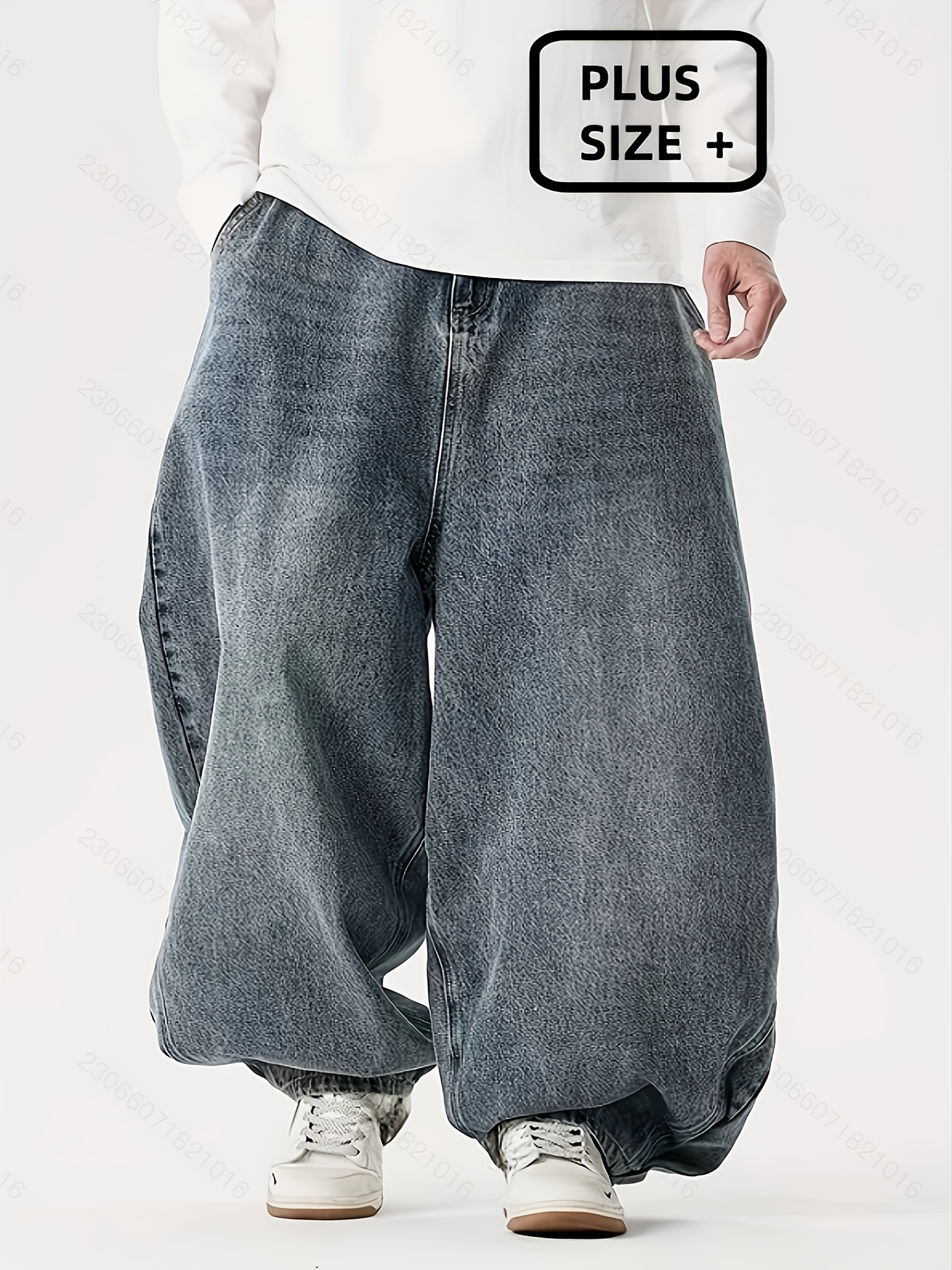 calças largas de moda para homem tamanho confortáveis Temu Portugal