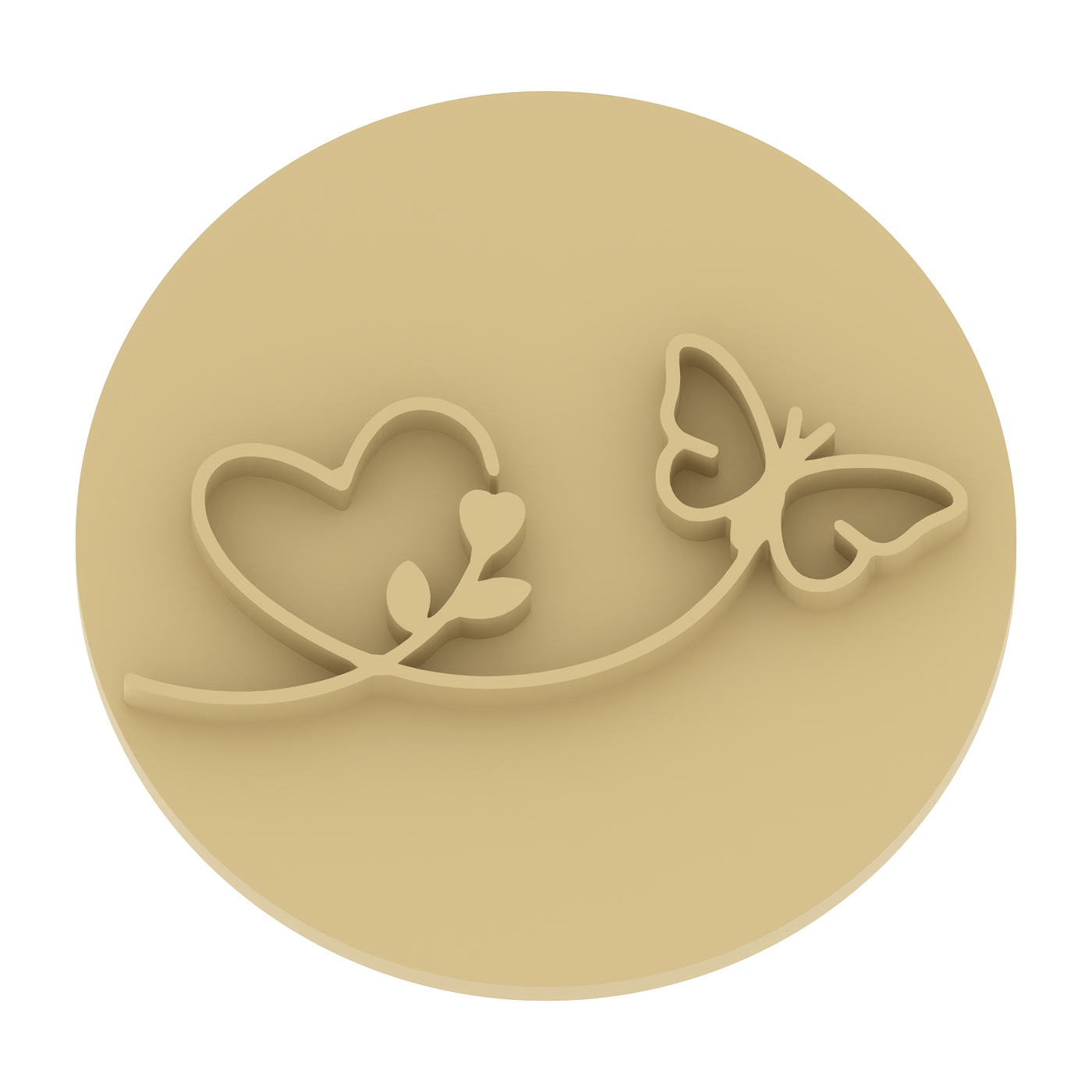 TEMU 1pc Heart Shaped Ribbon Texture Embossing Polymer Clay Stamp --- Heart Shaped Ribbon Texture Embossing Tool, Suitable For Day, Halloween, Labor