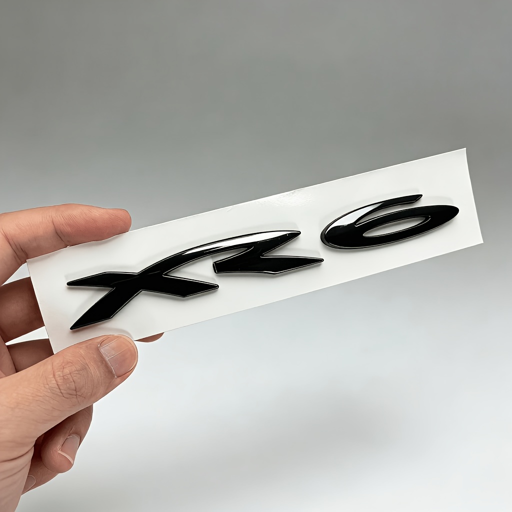 TEMU Car Xr6 Emblem, 3d Raised Rear Badge, Self-adhesive Vehicle Body Decorative Sticker