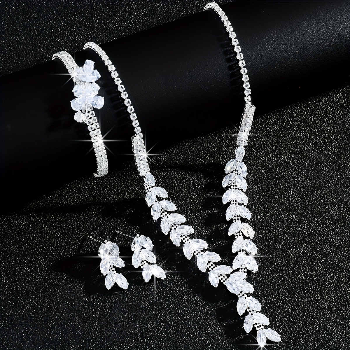 Elegant Wheat Ear Jewelry Set for Bride's Wedding