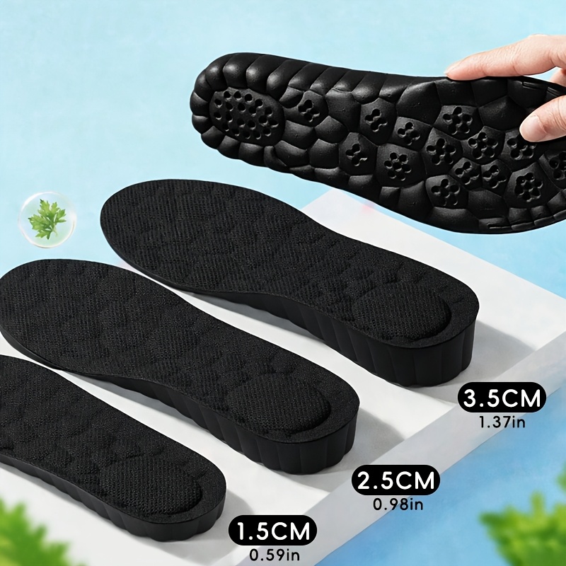 2pcs 1 pair mens and womens massage sports shock absorbing insoles comfortable sweat absorbent breathable arch support and  