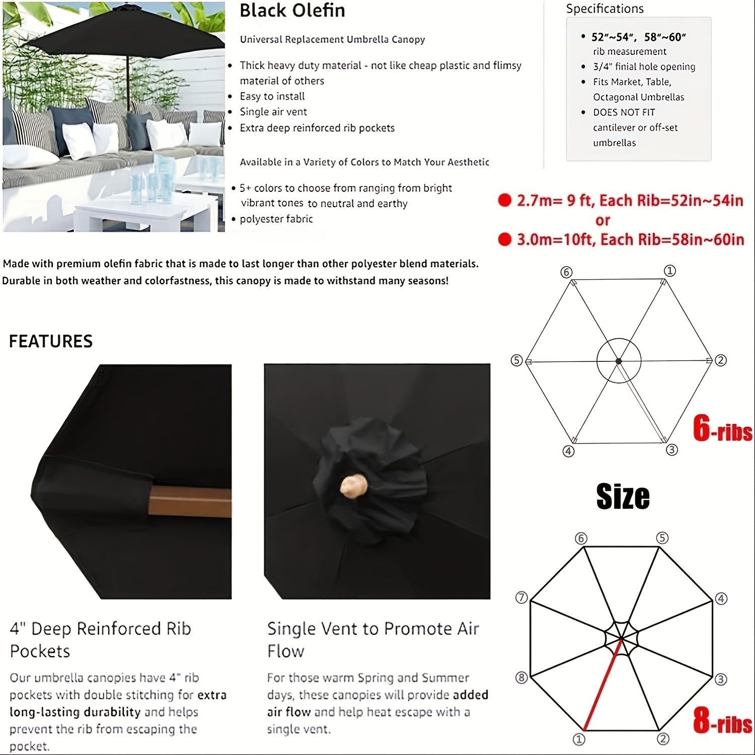 canadian tire patio umbrellas Pierce Collection Round Patio Umbrella, Beige, 9-ft