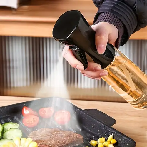 Öl-Sprühflasche – Glassprühflasche Für Speiseöl – Für Airfryer, Grill, Salat & Backen – Gleichmäßiges Sprühen, Sparsam & Wiederverwendbar – Nachhaltige Küchenlösung Öl Sprühflasche