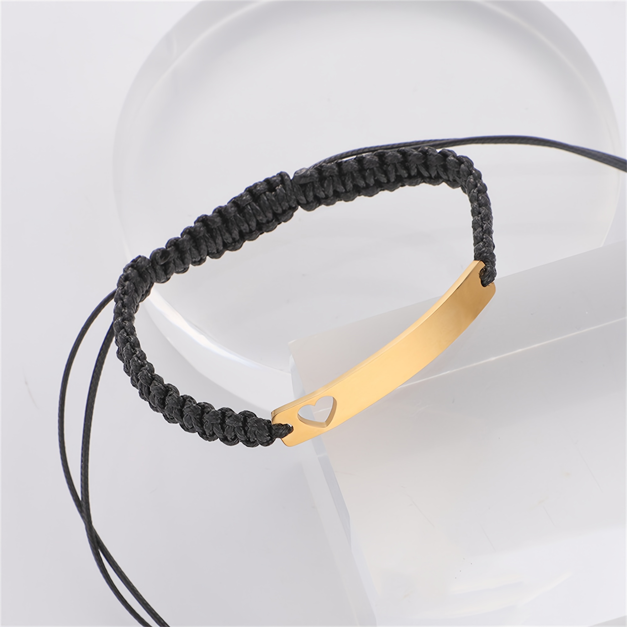 Custom Couple's Fashion Bracelet, Personalized Text & Symbols