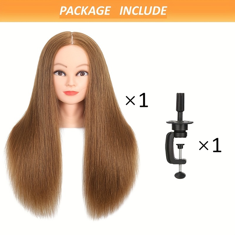 hair mannequin head human hair hairdresser Temu