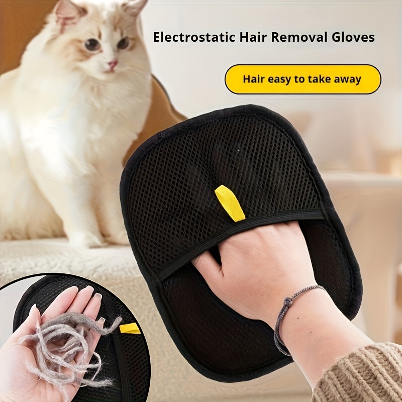 double sided pet hair remover gloves dual sided lint fur Temu
