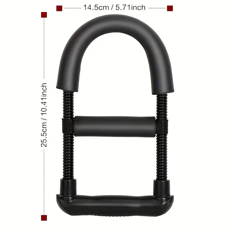 adjustable wrist forearm strength trainer stainless strengthener with adjustable straps for home workouts black grip strength workouts feature stainless steel construction grip strength trainer Product details 4