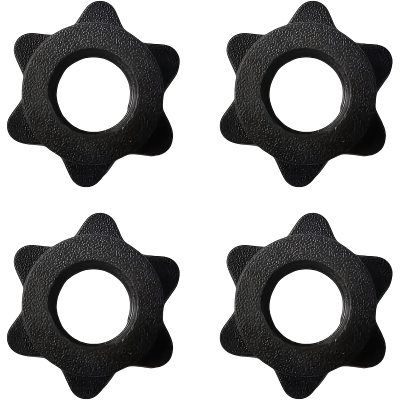 TEMU 4pcs Barbell Collar Set, Non-slip Dumbbell Swivel Lock, Suitable For 1-inch Standard Barbell Bars