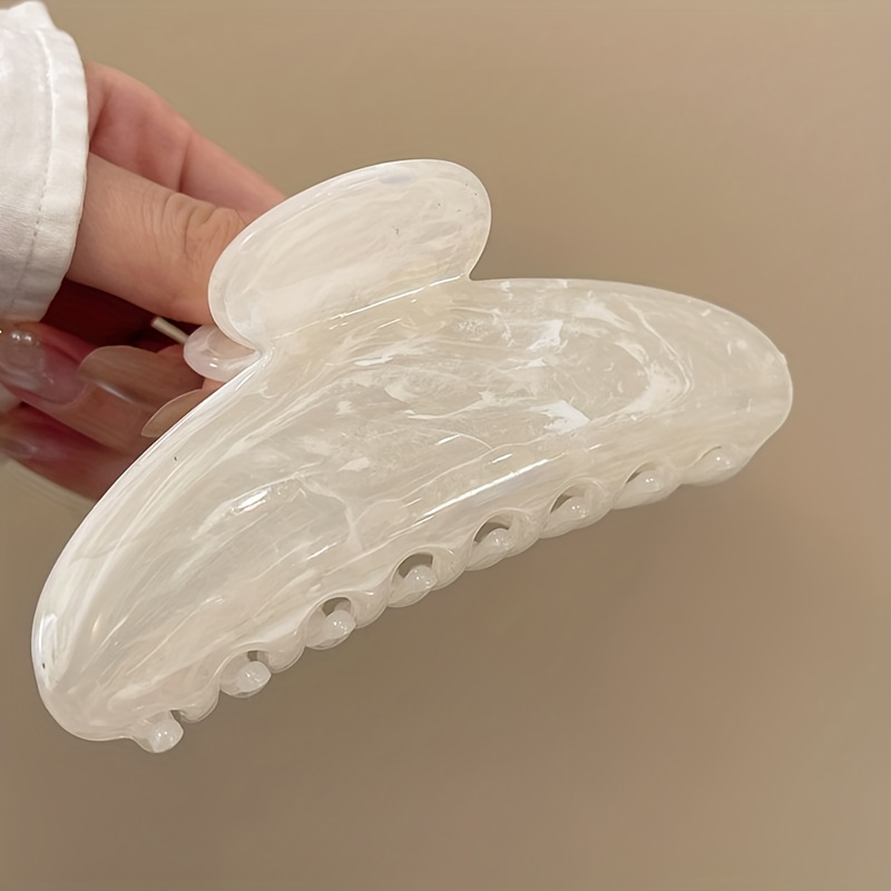 TEMU Grandes pinces à cheveux dégradé rose et blanc 1/2 pack 11 cm - Élégantes, et polyvalentes - Accessoires capillaires de haute qualité - pour , ,